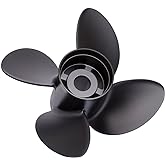 SOLAS 9513-145-17 Rubex 4 Aluminum 4-Blade Propeller - RH, 14.5" Diameter x 17" Pitch, Black