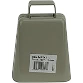 Ideal Instruments 7607 Cow Bell &ndash; 4" Loud Metal Cow Bell for Livestock, Outdoor Events, Cheering &amp; DIY Crafts &ndash; Farm, Ranch, or Sports Use
