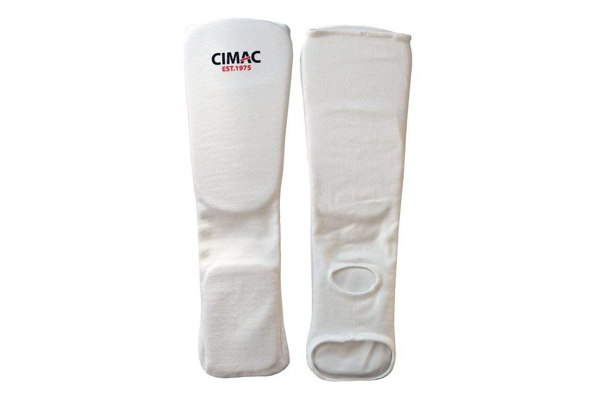 CIMAC Shin/Instep Protectors - Child Size - Shin Guards with Full-Length Padded Foam, 12mm Thick Foam Padding, Suitable for Karate, Taekwondo, Kickboxing, Training, and Sparring
