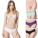 Micolin Underwear Women, Panties Hipster Seamless Invisible Bikini Half Back Coverage Lingerie-6 Pack Colors