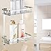TIANG-Aluminium Two Tier Wall Hanging Rectangle Bathroom Shelf