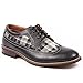 Ferro Aldo MFA-19312D Men's Plaid Perforated Lace Up Oxford Dress Classic Shoes