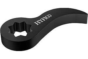 Hyfico Pry Bar Wrench Adaptor Head for 1/2" Drives Crowbar Adapter Head Tool, Half Shaft Removal Car Repairing Tools (Black)