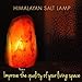 PUREST NATURALS Himalayan Salt Lamps Hand Carved Crystal Glow Rock Lamp On and Off Dimmer Switch (6-7 INCH)