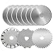 KISSWILL Rotary Cutter Blades 45mm, 10 Pack 45mm Rotary Blades Fits for Fiskars Olfa Martelli Truecut 45mm Cutter Replacement, Sharp and Durable