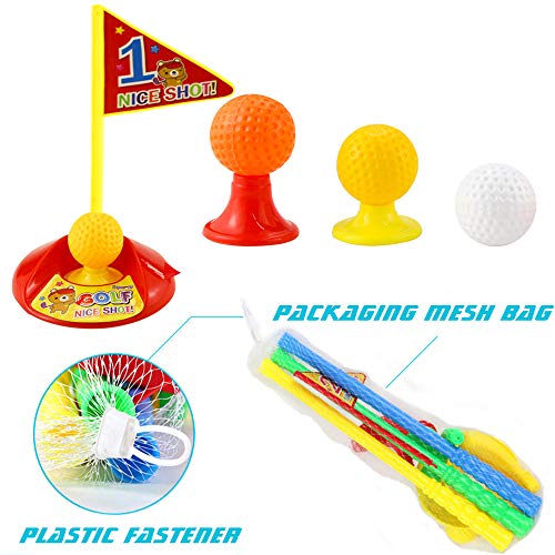 Twdrer Plastic Golfer Toy Toddler Golf Game Toy Set,Educational Golf Clubs Toys for Toddlers,Kids,Children
