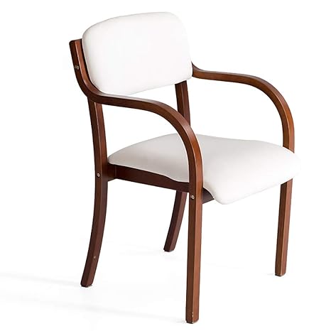 Amazon Com Rxbfd Wooden Dining Chair With Arms Open Back