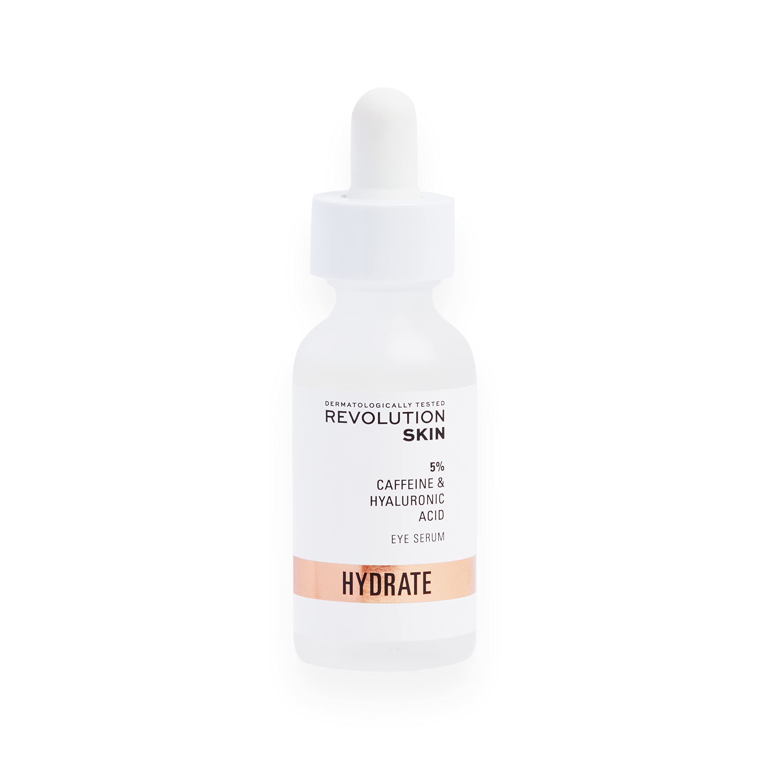 Revolution Skincare London 5% Caffeine and Hyaluronic Acid Under Eye Serum, Reduces Dark Circles Puffiness, Vegan Cruelty-Free, 30ml