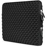 [Best Shock-resistant Laptop Sleeve Ever] AMNIE Diamond Foam Splash & Shock Resistant Neoprene 13-13.3 Inch Laptop Sleeve Case Bag/ Notebook Computer Case / Briefcase Carrying Bag / Ultrabook Laptop Tablet Bag Case / Pouch Cover / Skin Cover, Black