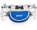 Running water bottle belt, Runners Hydration Waist Pack Includes 2 BPA Free 9oz Water Bottles by Govivo (blue)