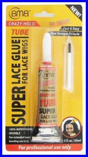 [BMB] Super Lace Glue for Lace Front Wigs Crazy Hold Tube 1.0 fl.oz by Blue Moon Beauty