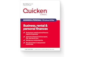 Quicken Classic Business & Personal Finance Software - Business, rental & personal finances - 1 Year Subscription (Windows) [
