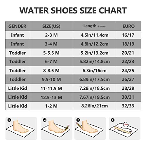 image for JOTO Water Shoes Beach Socks for Kids Toddler Baby Girls Boys, Barefoo