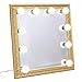 LED Vanity Mirror Lights Kit Ollny Hollywood Style 10 Dimmable Light Bulbs Stick on- Lighting Fixture Strip for Makeup Vanity Dressing Table Plug in