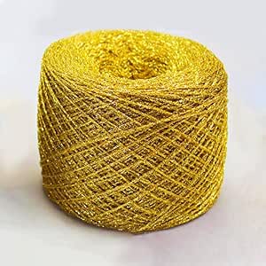 Hilo Metálico Para Crochet De Bolsos - 200g/1000m, Brillante, Poliéster, Ideal Para Manualidades