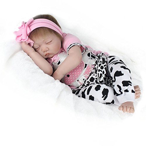 PENSON & CO. 22" Reborn Handmade Baby Doll Girl Newborn Lifelike Soft Silicone Vinyl Sleeping