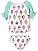 Hatley Girls' Ice Cream Rash Guard Set