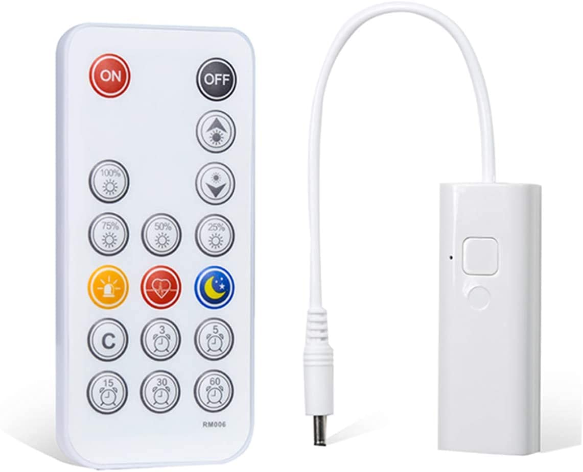 LED Dimmer, Size of DC Plug: 3.5X1.35mm, WOBANE RF Remote with Controller, DC12V Dimmer Switch, PWM Controller for Single Color LED Strip,LED Ribbon Light,LED Lamp,Please Confirm the Size of Plug