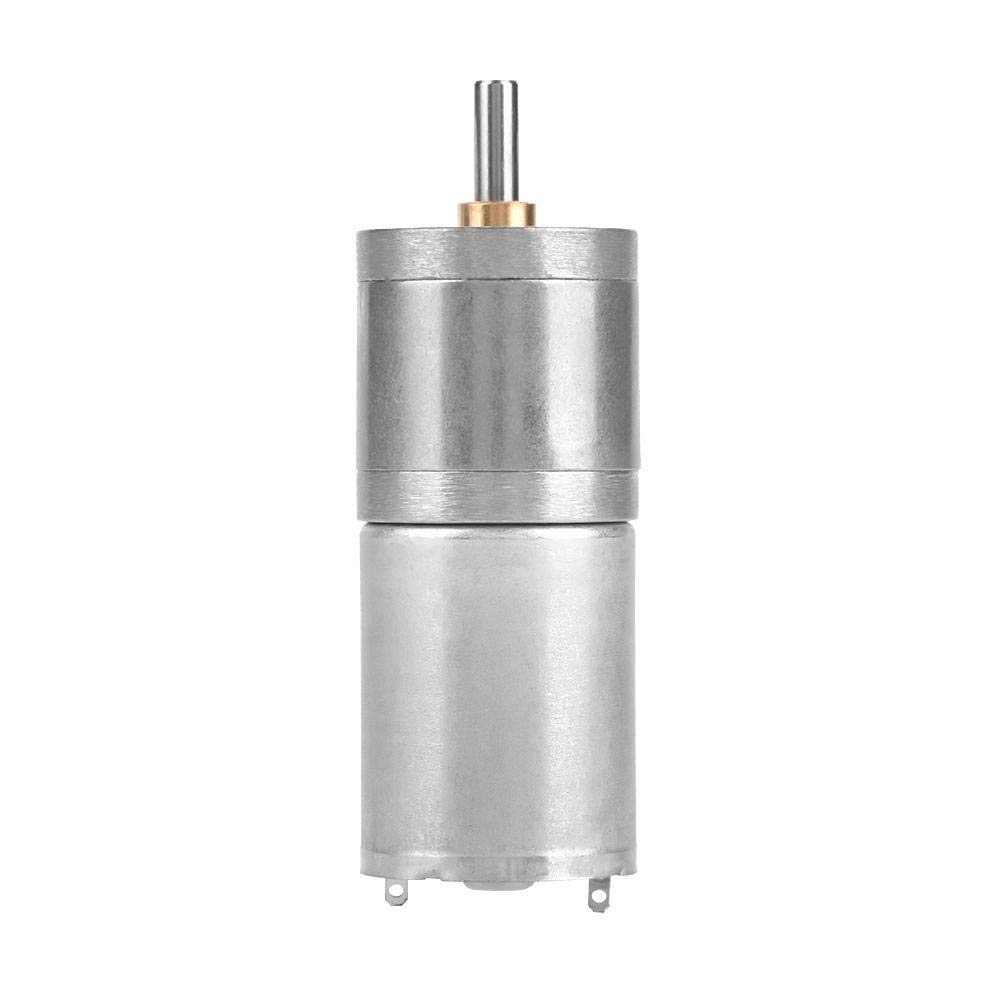 DC 12V 25GA-370 Gear Motor, 1Pcs 25mm Low Speed Metal Gear Motor for Electronic Lock, Robot, Electric Curtain, Electric Door(12V 60RPM)