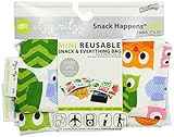 Itzy Ritzy Snack Happens Mini Reusable Snack Bag, Hoot