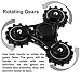Friendly Fidgets Fidget Spinner Gear Wheel Prime With Fidget Buttons Stress Reducing EDC Tri Spinning Hand Fidget Wheel Toys for Kids and Adults with Anxiety 3+ Minute Spin (Fidget Gear Wheel)