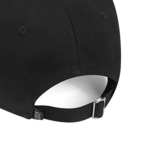 Unisex Plain Easy Adjustable Baseball Cap Hat Modern Design by Izus, Black, Free - Thumbnail 7