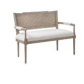 Starlight Canyon Home Elegant Settee with Solid Wood Frame &ndash; Banquette Seating for Dining