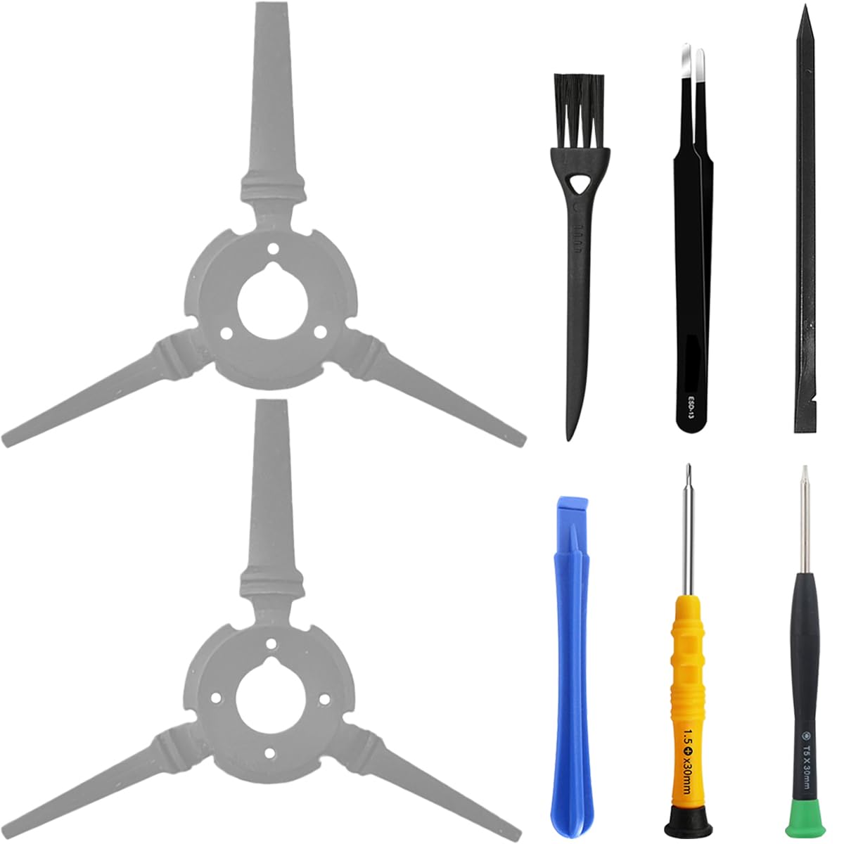 ZHUROUPU Replacement Gimbal Shock Absorption Rubber for Dji Mini 4 Pro, Gimbal Camera Shock Absorber Ball, Damper Rubber Accessories to Reduced Flight Vibration with Repair Tool (Long Left and Right) — image 1