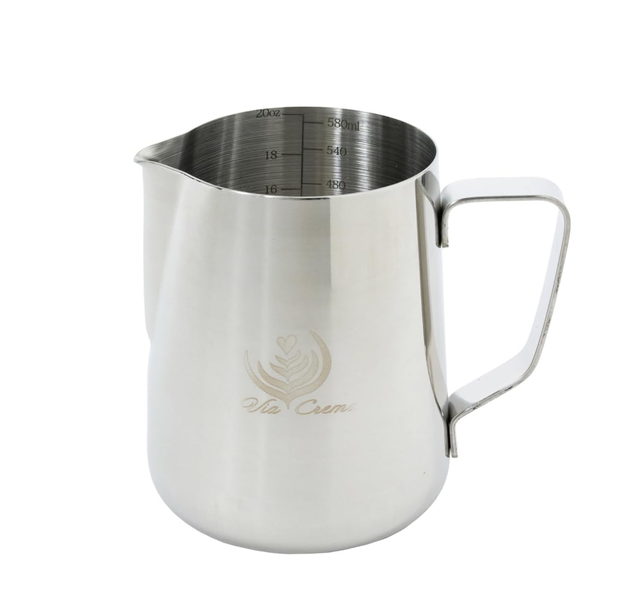 ITALPARTS Milk Jug 600 ml, Stainless Steel