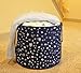Large Eco-Friendly Canvas Toy Storage Baskets Storage Bins Nursery Bins with Handles (Navy Blue) by Cobei Homegoods