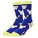 HAPPYPOP Men's Novelty Funny Bull Terrier Crew Socks Cute Crazy Funky Dog Cotton Dress Socks