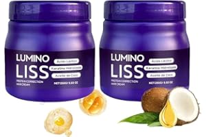 【Effortless Application】：❝2 Piezas Lumino liss Crema Capilar, Nourishing Fast Smoothing Hair Straightener Cream, Mantén el Ca