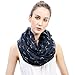 Lina & Lily Beagle Dog Print Women's Infinity Scarf Lightweight (Navy Blue)