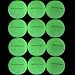 (Pack of 6) MAXZOLA UV Rechargeable Fluorescent Night Golf Balls,Night Training Balls,glow in the dark,Recharged by UV flashlight or Sun light (UV flashlight included)