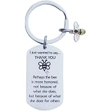HUTIMY Encouragement Keychain - Hippo Quote Keyring, 316L Stainless Steel, Inspirational Gift Jewelry - View #3