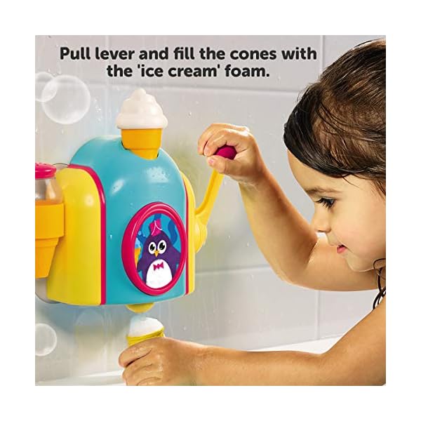 Toomies-Tomy-Foam-Cone-Factory-Baby-Bath-Toy-Ice-Cream-Themed-E72378-Multicolour-21-x-105-x-19-cm TOMY Toomies Foam Cone Factory Baby Bath Toy | Ice Cream Themed Bubble Making Toy | Kids Water Play Suitable For 18M and…