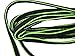 Black with Green proATHLETIC Oval Trainer Laces Shoelaces - 2 Pair Pack