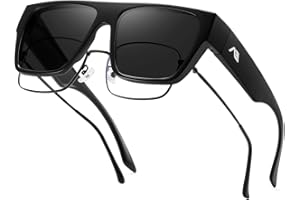 kimorn Polarized Sunglasses Fit Over Glasses for Men Women, Oversized Square Sun Glasses UV400 Protection Shades