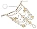 Bienvenu Tassel Barefoot Sandal Wedding Dancing Ankle Bracelet Boho Vintage with Coin, Gold
