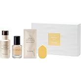 YUNJAC Glass Skin Prep Gift Set – Skincare & Makeup with Base Prep (0.84 fl oz), Concentrate Serum (1.35 fl oz), and Foam Exfoliant Samples (2g × 5ea) | Hydrating, Cleansing & Makeup-Ready Kit