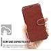 E LV Case for Galaxy S6 Active - Slim Case Cover PU Leather Flip Folio Wallet Case Cover for Samsung Galaxy S6 Active - Brown/Brown