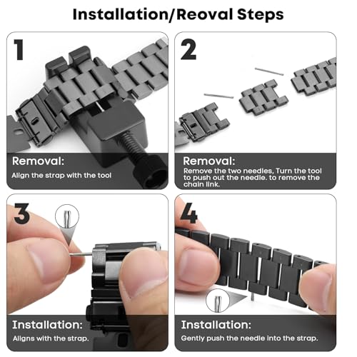 BDIG Metal Strap Compatible with Redmi Watch 5 Active/5 Lite, 22 mm Without Gap Replacement Strap for Redmi Watch 5 Active/5 Lite