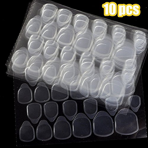 1lot= 10 Sheets Nail Glue Jelly Double-side Glue Sticker Transparent Flexible 240pcs Acrylic Adhesive Nail Glue - Thumbnail 4