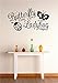 Peel & Stick Wall Decal Sticker : Butterfly Kisses Ladybug Hugs Stylish Decor Bedroom Bathroom Living Room Picture Art Vinyl Mural - Discounted Sale 22 Colors Available – Size: 20 Inches X 30 Inches