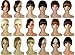S-noiliteJet Black 7 Inches Straight One Piece Front Bangs Fringe Clip in Hair Extensions Clip Ins Hairpiece for Girls Ladies Women