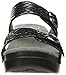Dansko Women's Sophie Black Python Wedge Sandal