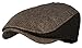 Wonderful Fashion Men's Classic Herringbone Tweed Wool Blend Newsboy Ivy Hat (Large/X-Large, Twotone Lt.Brown)