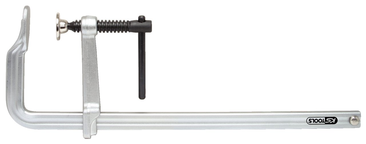 KS Tools 160mm Steel Screw Clamp with T-Handle