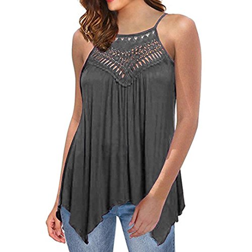 vermers Women's Casual Tops Lace Off Shoulder Long Sleeve Loose Blouse Shirts (XL, Gray)