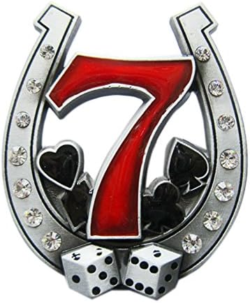 horseshoe belt buckle with rhinestones